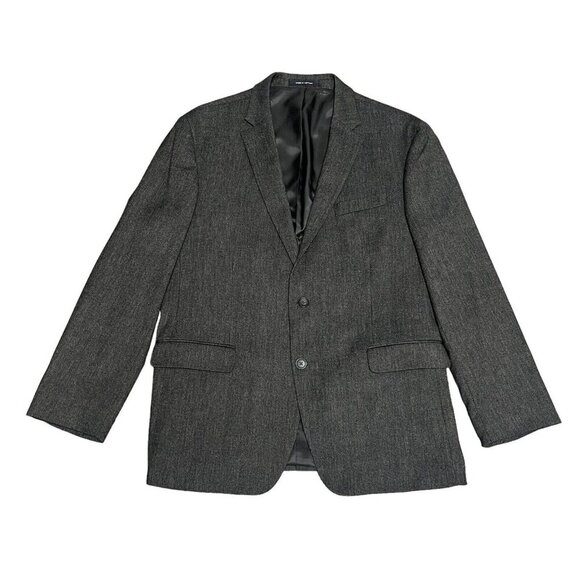 Kenneth Cole Awareness Slim Fit Sport Coat 44R Blazer Suit Jacket Dark Brown - Picture 1 of 16